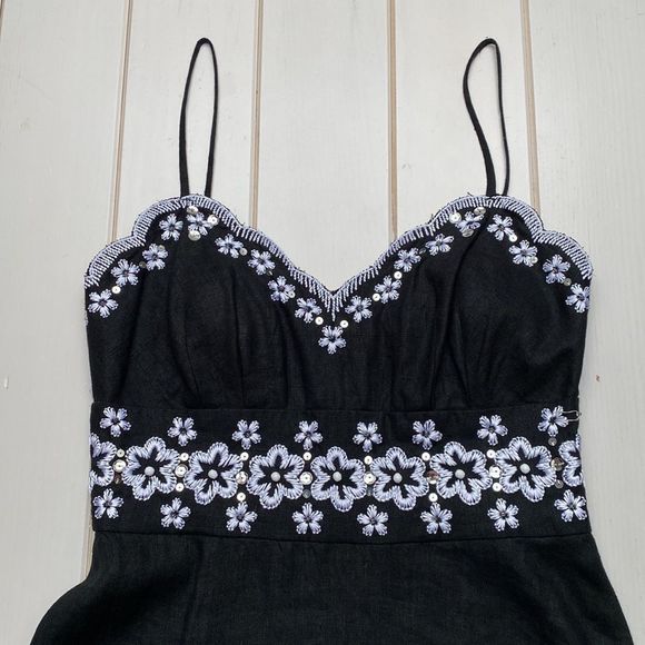 Muse Designer Linen Sundress - Picture 6 of 11